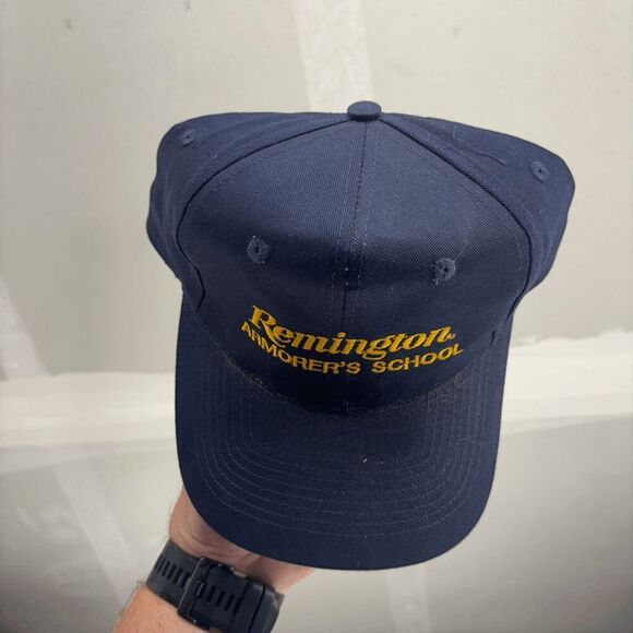 Remington Armorer's School Cap Hat Navy Adjustable Snapback - Picture 3 of 8